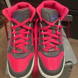 Nike hot pink and grey Athletic Shoes